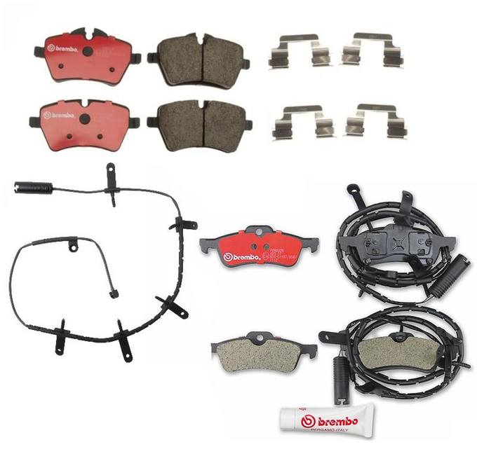 Mini Brembo Brake Pads Kit -  Front and Rear (Ceramic) 34356778175 - Brembo 1552923KIT